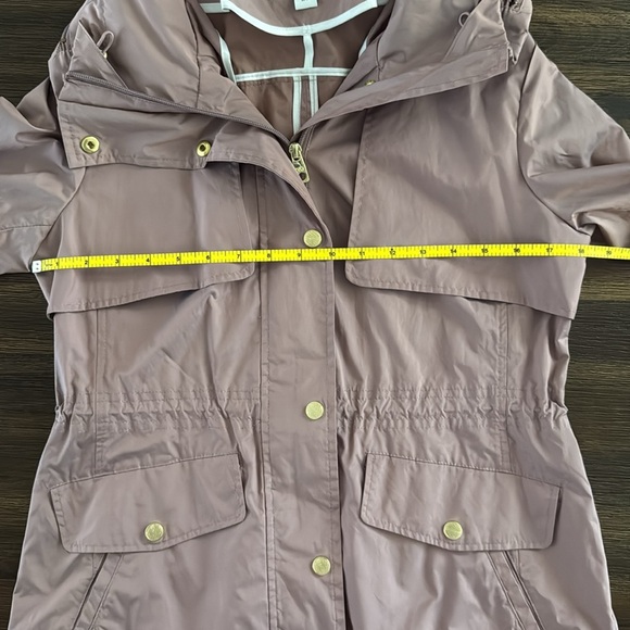 Cole Haan Mauve Packable Hooded Anorack Rain Jacket Small - Picture 8 of 12